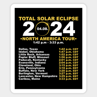 2024 Total Solar Eclipse April 8 Path Of The Eclipse Sticker